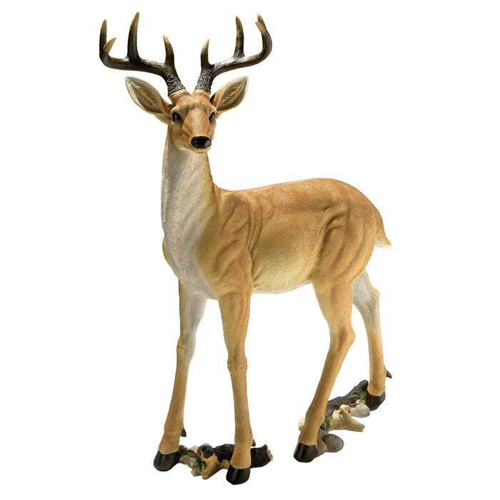 Woodland Buck Deer Statue