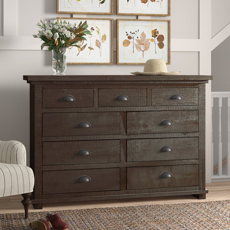 Woodson 9 Drawer Double Dresser K7217