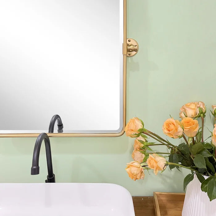 Woodvale Metal Framed Wall Mounted Bathroom / Vanity Mirror, 25" x 36