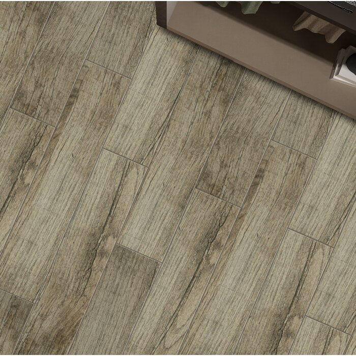 64 Boxes - Woodwork 6" x 24" Porcelain Wood Look Wall & Floor Tile, Hillsboro - 608 Square Feet (#K6524)