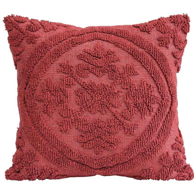 Woven Looped Cotton Throw Pillow TS112