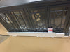 BLACK TRANSITIONAL 4 DOOR GLASS ACCENT CABINET 950639CO pt1279