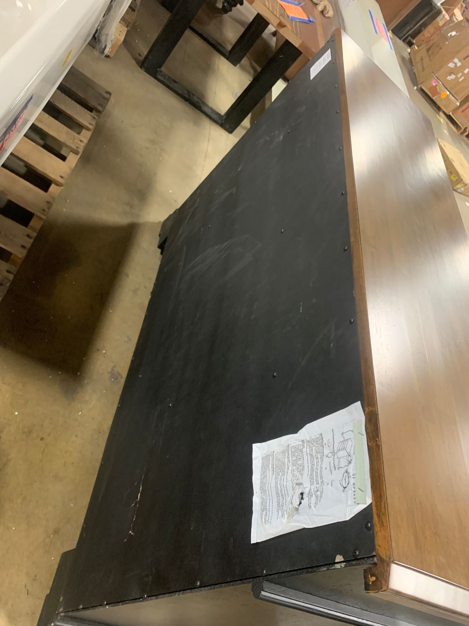 Ebony Almond Courtdale 60'' Wide 3 Drawer Sideboard