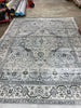 Gurseese Oriental Area Rug in Light Gray rectangle 9'x12'