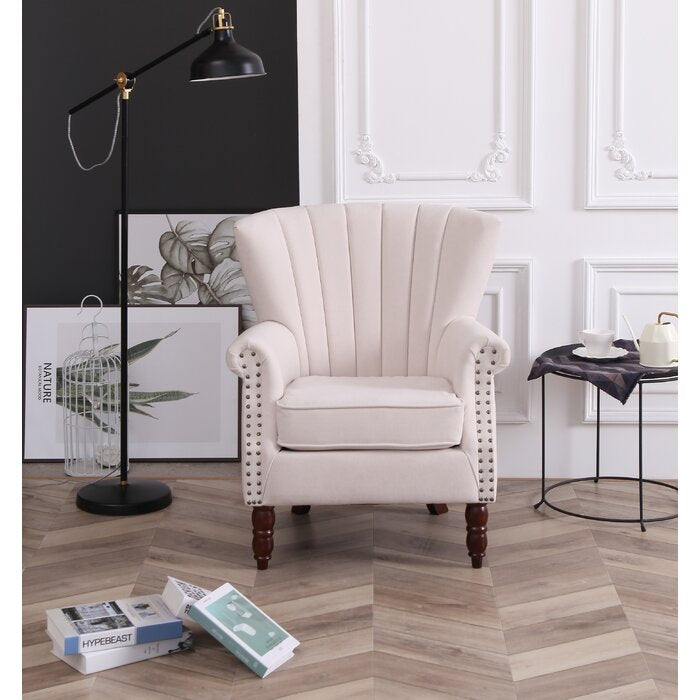 Xan Channel Wingback Chair