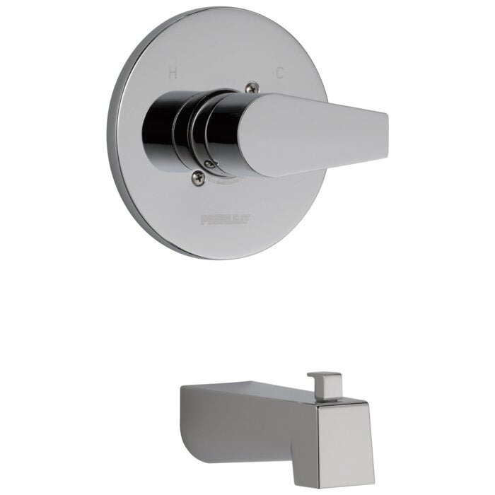 Chrome Xander Single Handle Wall Mounted Tub Spout with Diverter