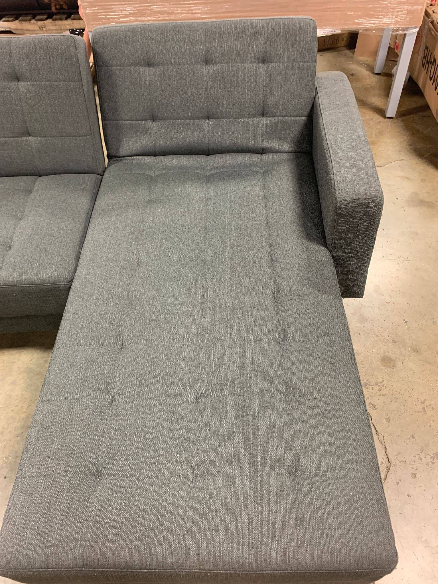 Gold Sparrow Frankfort Fabric Convertible Sectional Sofa pt739