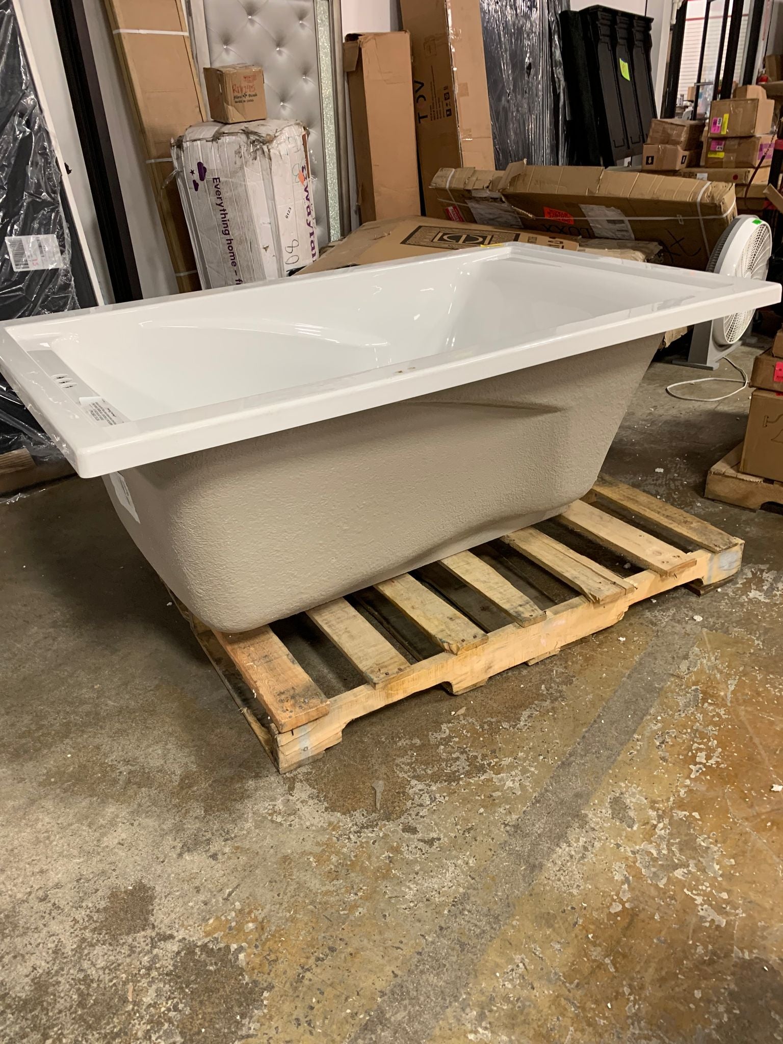 Evolution 60" x 36" Drop in Soaking Fiberglass Bathtub CYB870