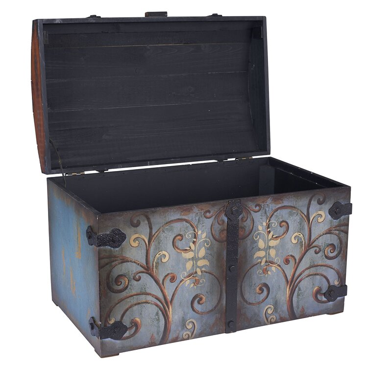 16"H x 23.5" W x 14.5" D Yandel Vintage Trunk HB158