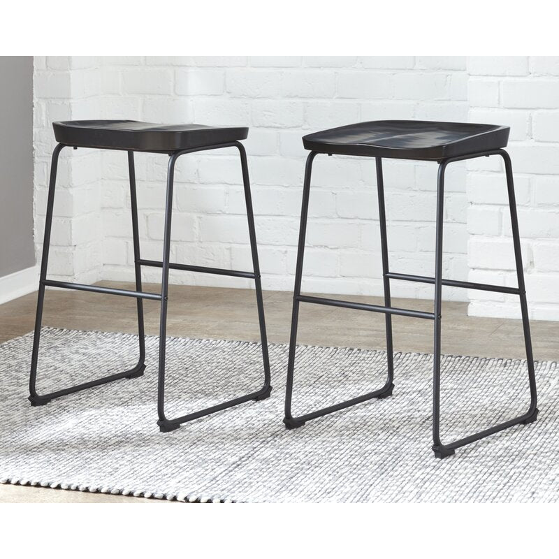 Black Yarger Bar & Counter Stool (Set of 2) CYB162