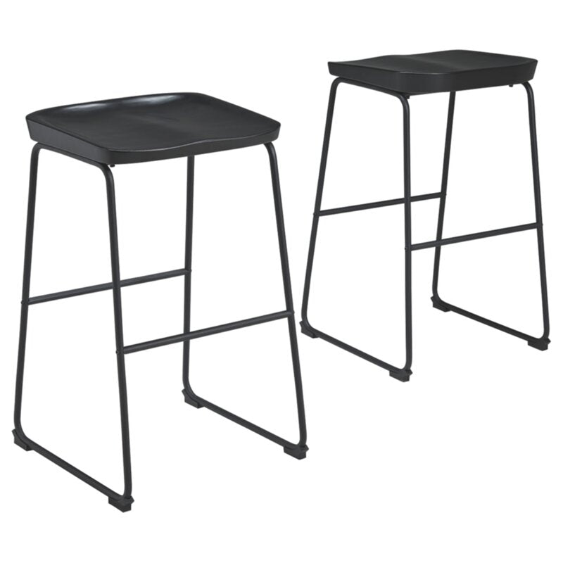 Black Yarger Bar & Counter Stool (Set of 2) CYB162