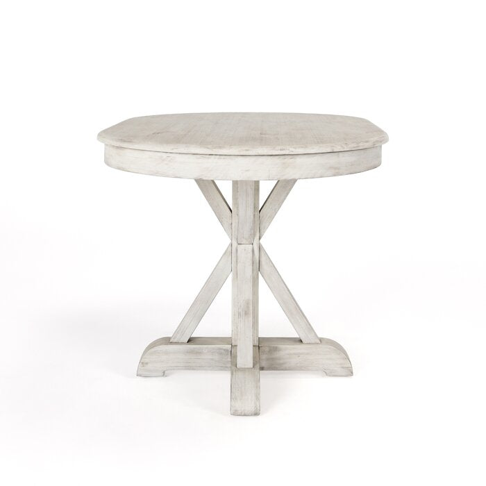 Yarra 47'' Pine Solid Wood Pedestal Dining Table (top)