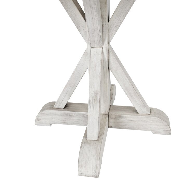 Yarra 47'' Pine Solid Wood Pedestal Dining Table (top)