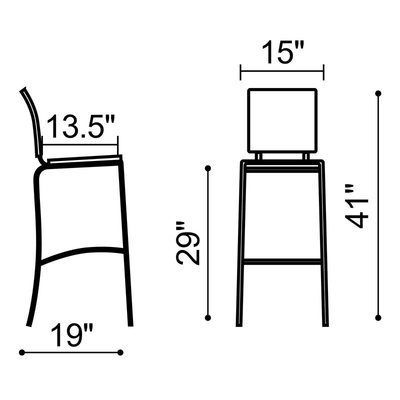 Yashvi Bar & Counter Stool (Set of 2)