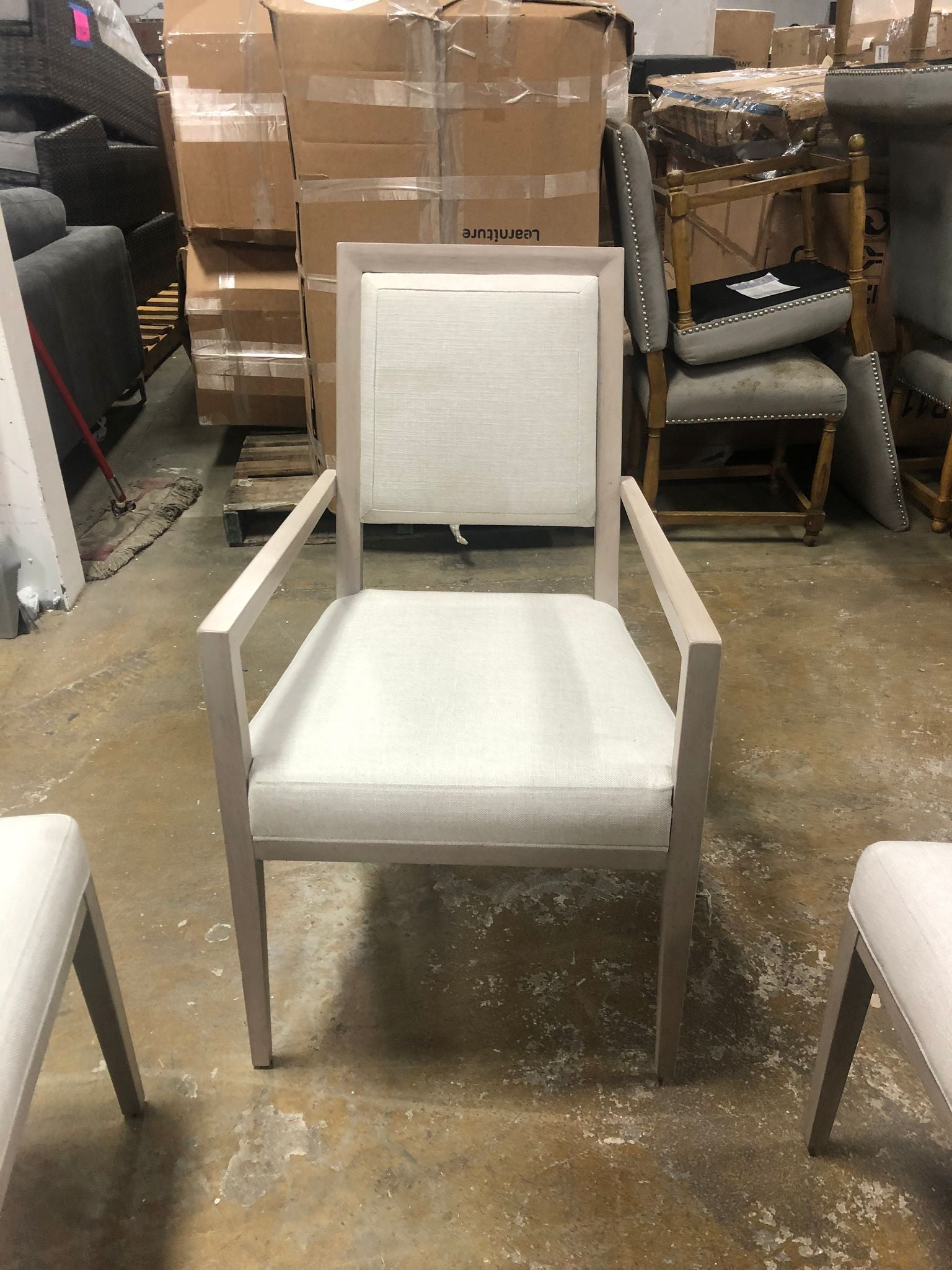 Bernhardt  Axiom Arm Chair (Set of 10) in Linear Gray MG293