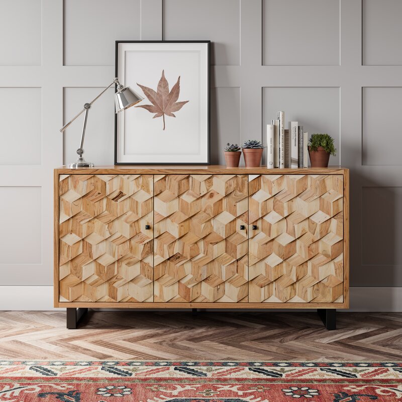 Yepez 63'' Wide Acacia Sideboard CYB883