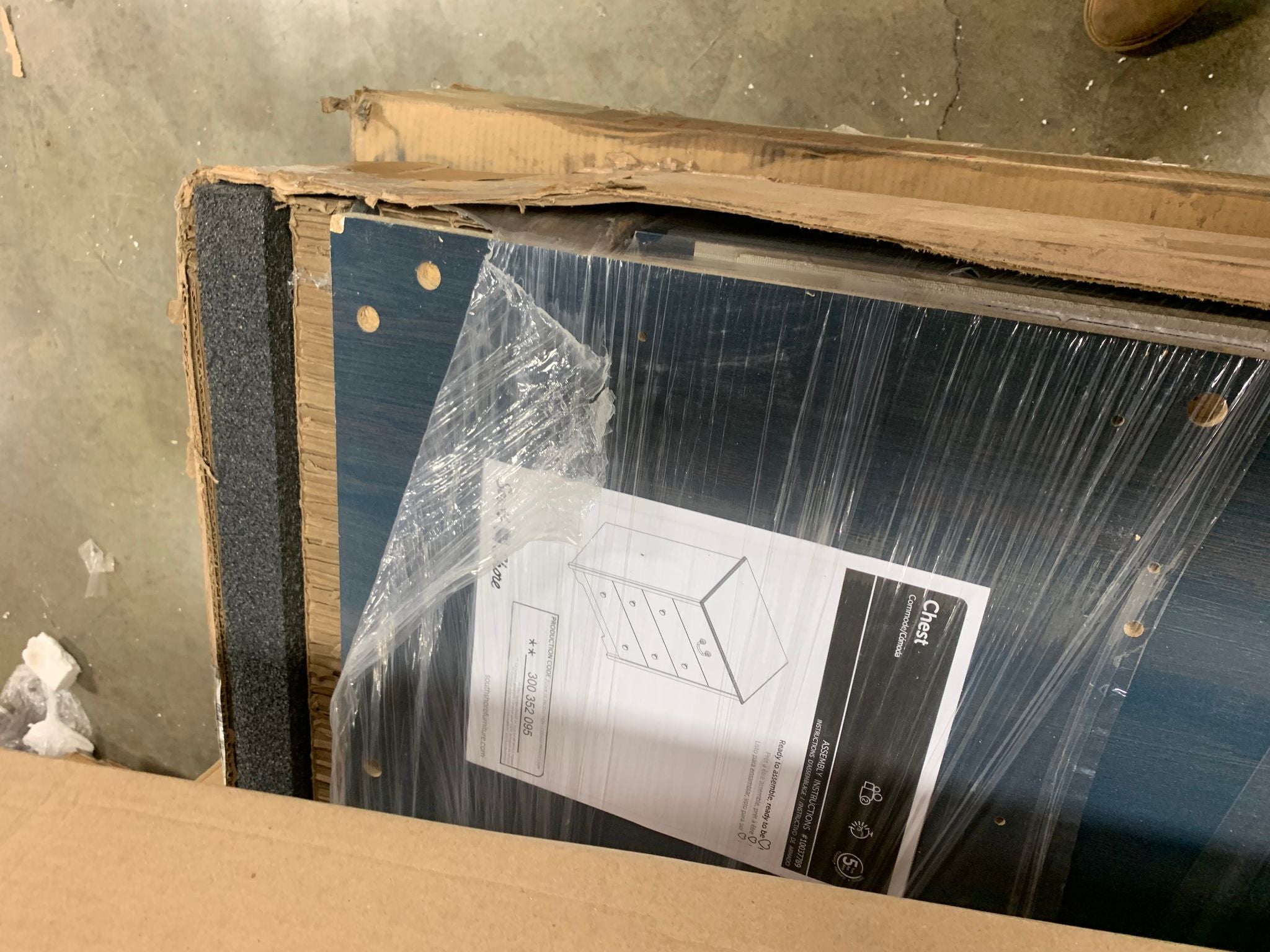 South Shore Navali 4-Drawer Chest, Blueberry