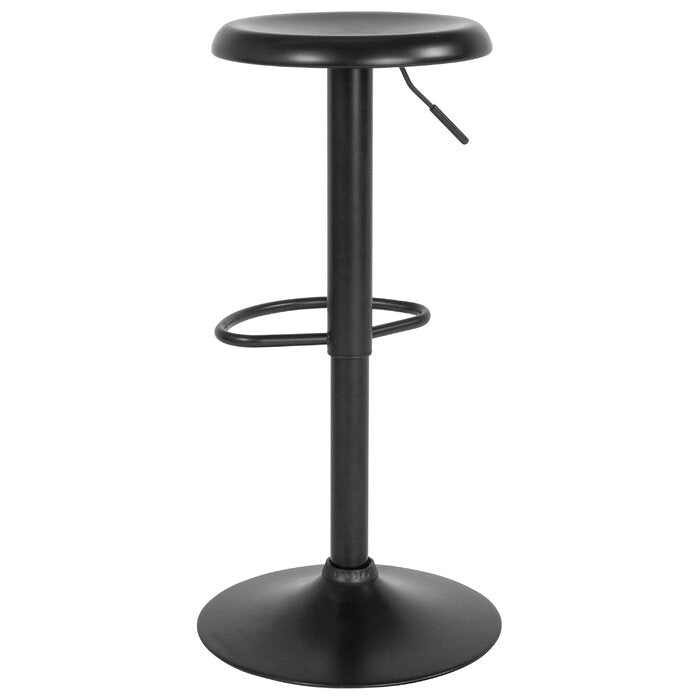 Black Yuvaan Swivel Adjustable Height Bar Stool