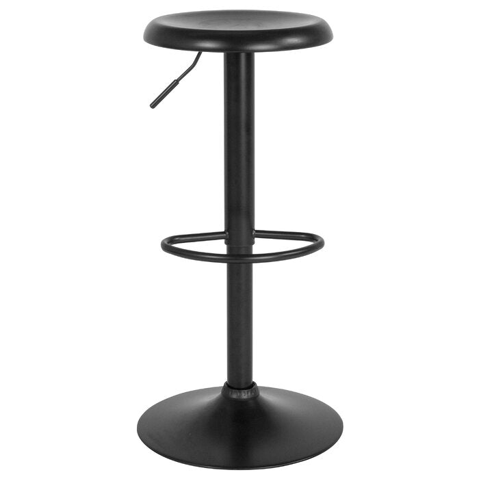 Black Yuvaan Swivel Adjustable Height Bar Stool