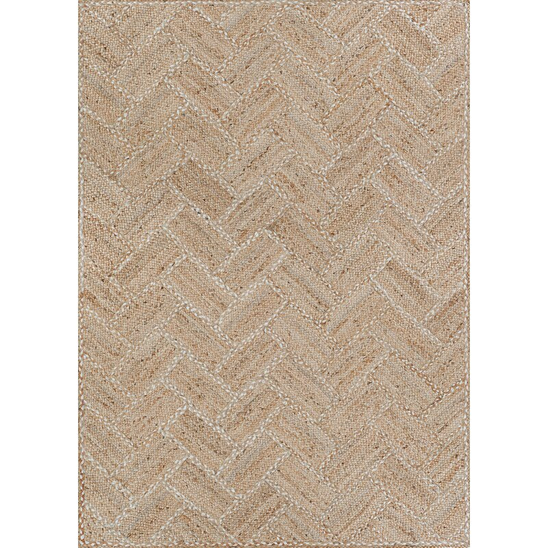 Yvaine Chevron  Brown 7’10” x 10’10” Area Rug srug208