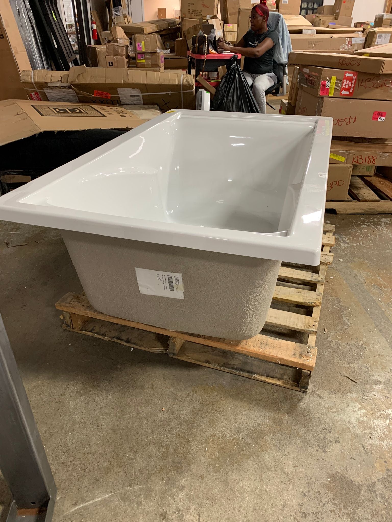 Evolution 60" x 36" Drop in Soaking Fiberglass Bathtub CYB870