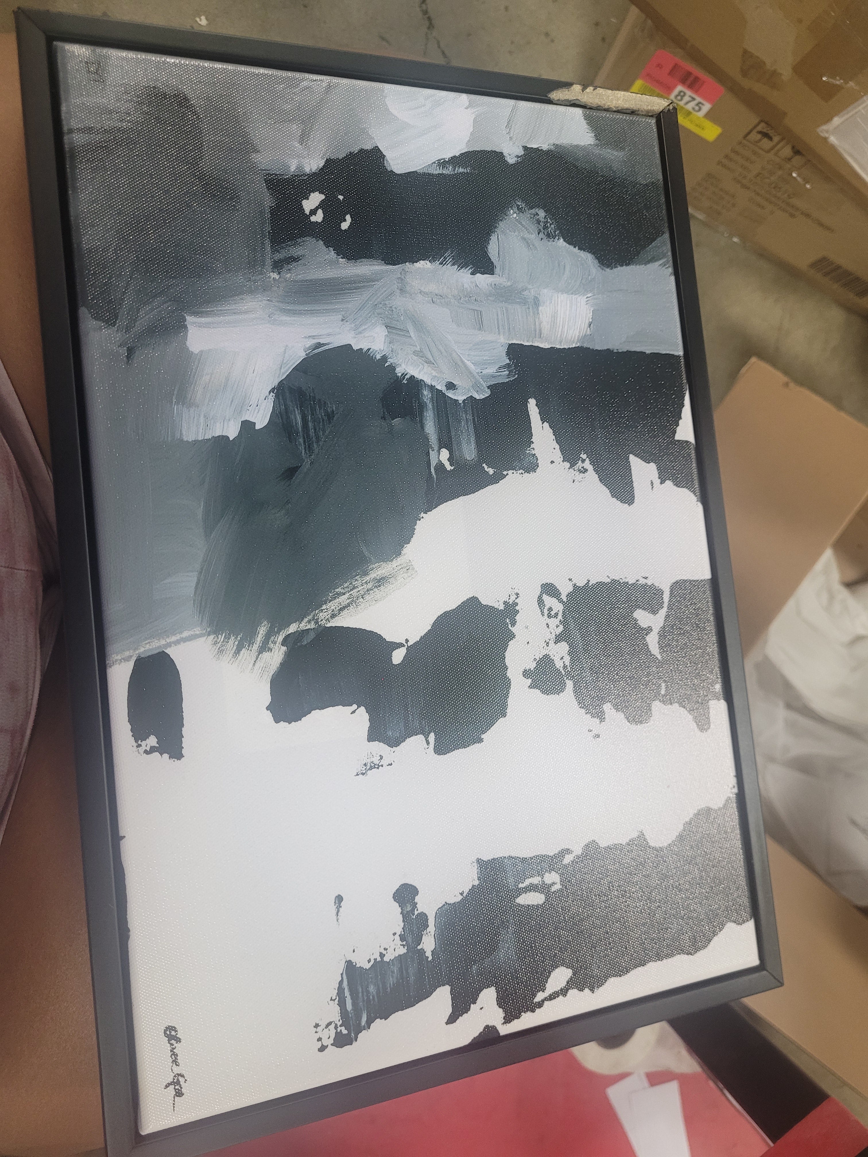 Abstract Pronto Paint on Canvas