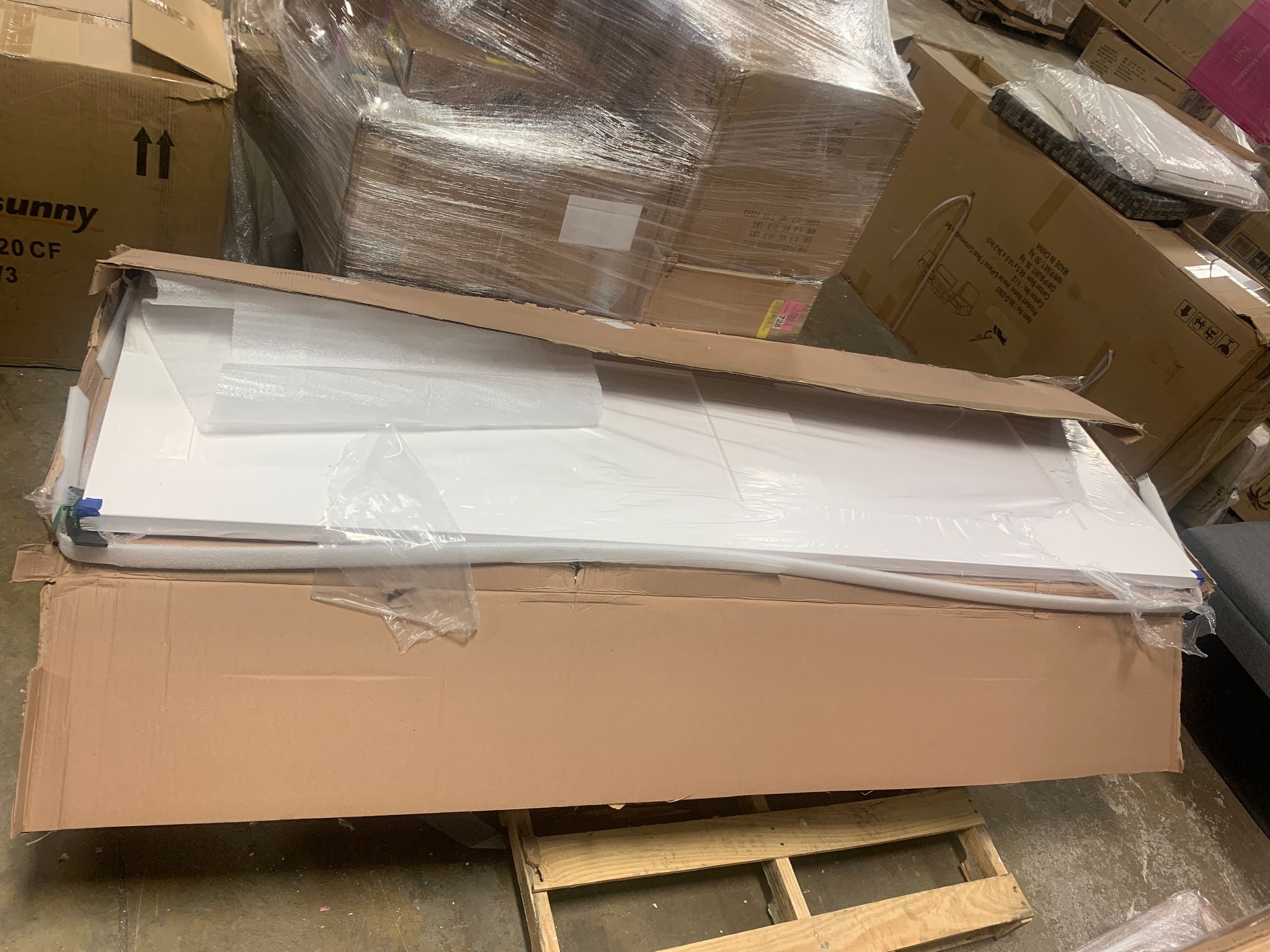 Paneled Solid Wood Primed Shaker Standard Door *AS-IS*