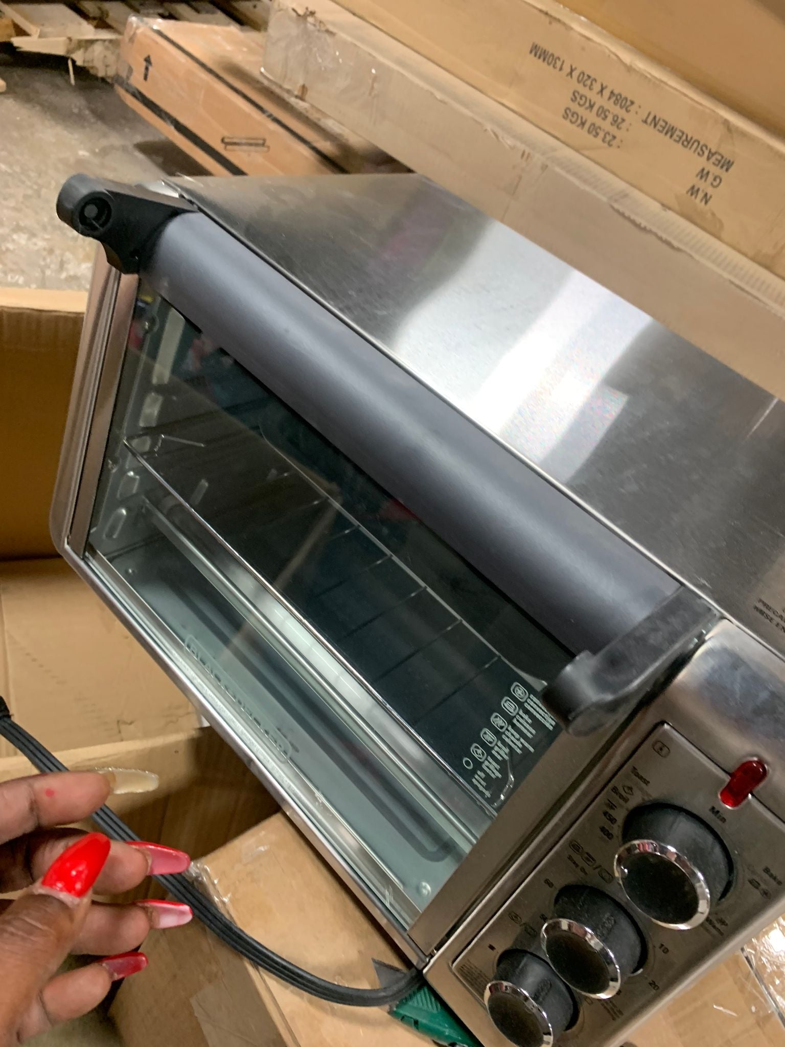 BLACK+DECKER 6-Slice Convection Countertop Toaster Oven, Stainless Steel