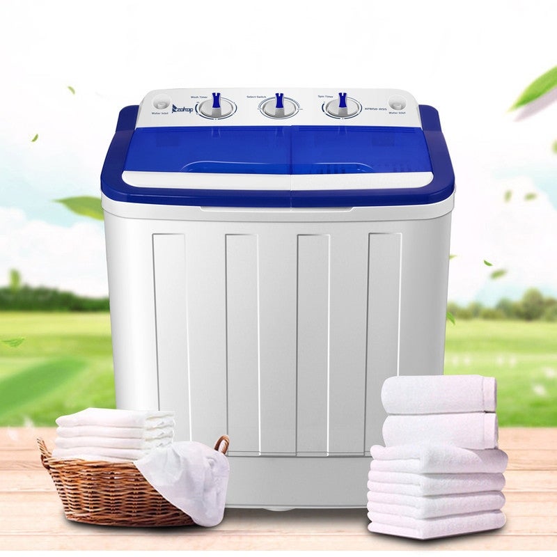 5.8 cu.ft. High Efficiency Portable Washer and Dryer Combo, Blue/White (#K6691)