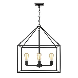 Zabel 4 - Light Lantern Rectangle Chandelier 2294