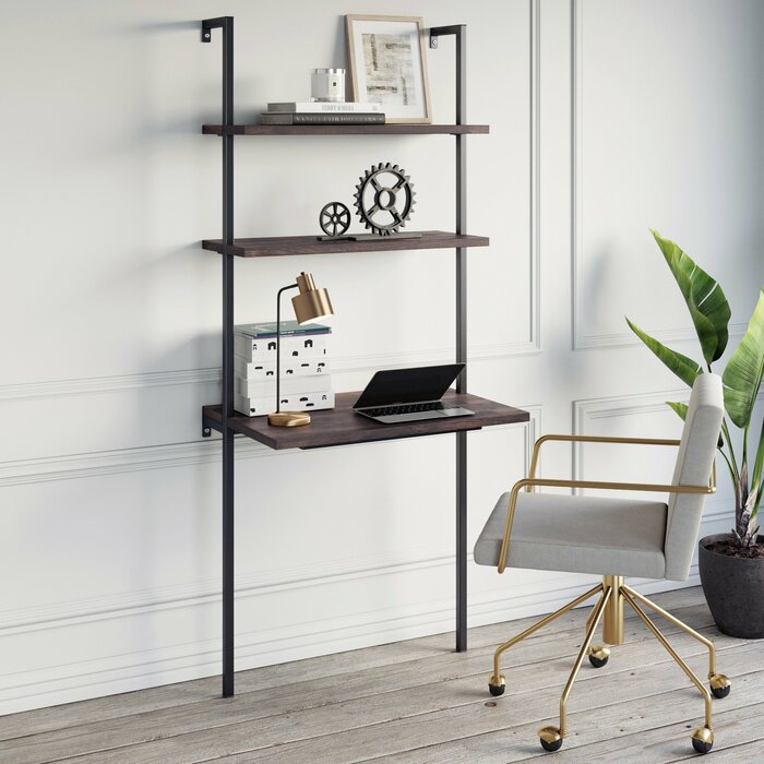 Zachary Ladder Desk, Nutmeg/Black (#K5842)