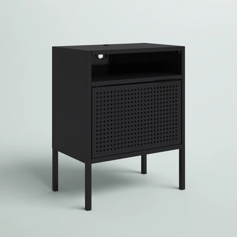 Black Zander 24'' Tall Nightstand