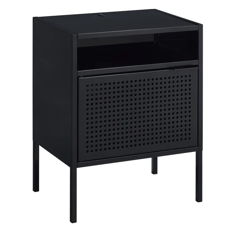 Black Zander 24'' Tall Nightstand