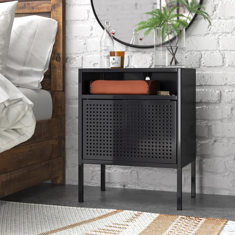 Black Zander 24'' Tall Nightstand