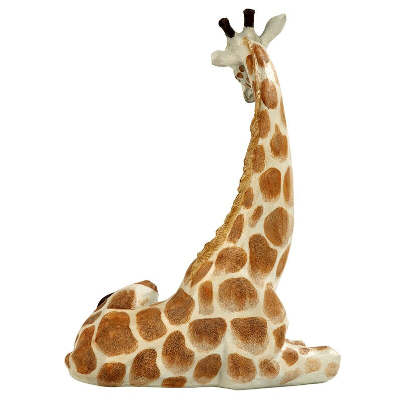 Zari Resting Giraffe Statue HAB341