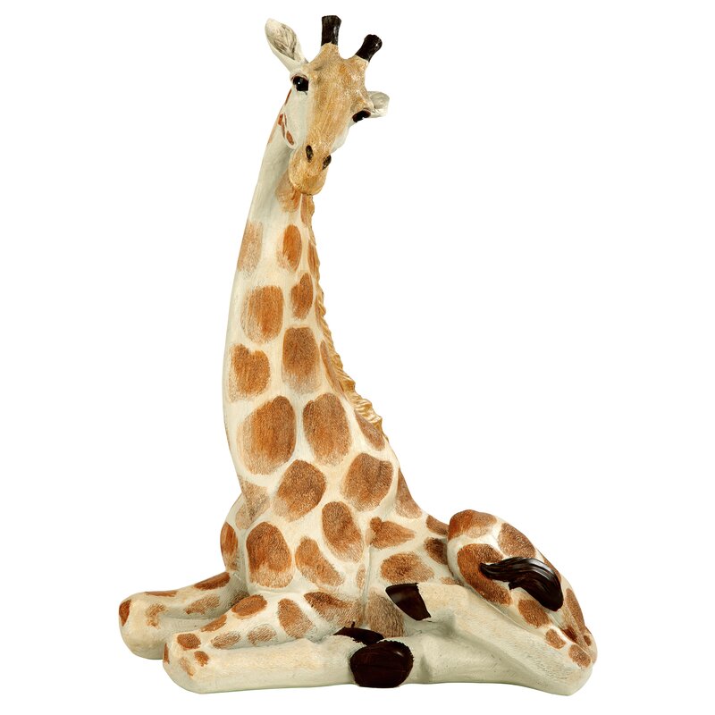 Zari Resting Giraffe Statue HAB341