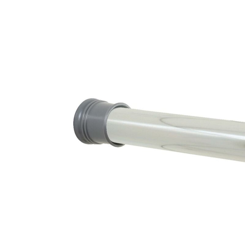 Zenna Home 86" Adjustable Straight Tension Shower Curtain Rod 7211