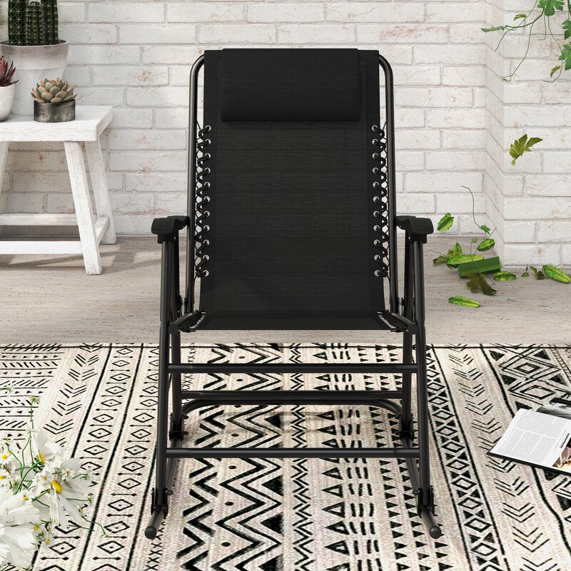 Black Zero Gravity Rocking Chair K8522