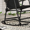 Black Zero Gravity Rocking Chair K8522