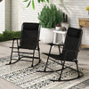 Black Zero Gravity Rocking Chair K8522