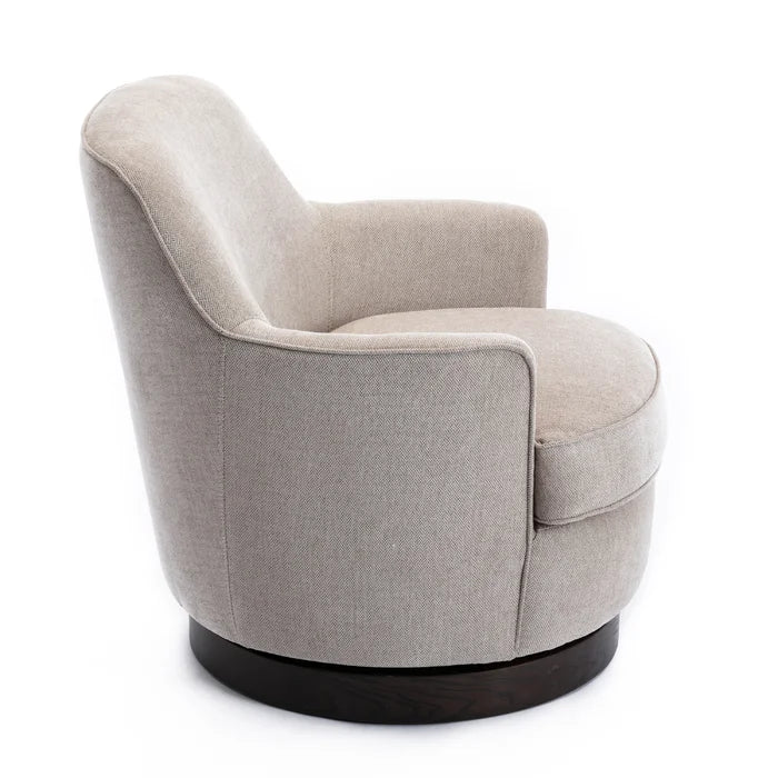 Zhang Upholstered Swivel Armchair