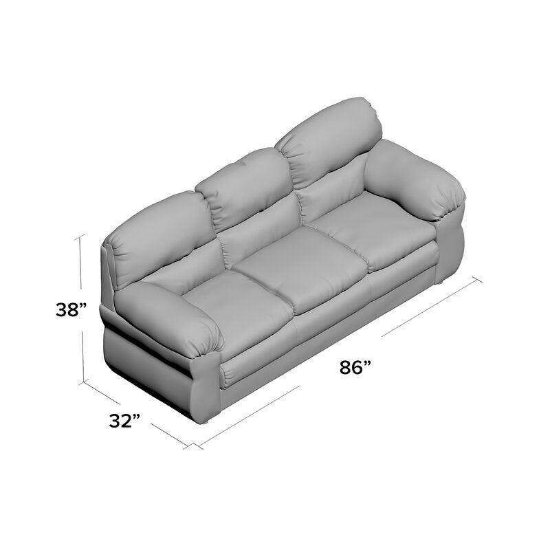 Zuckerman 86" Pillow Top Arm Sofa pc305