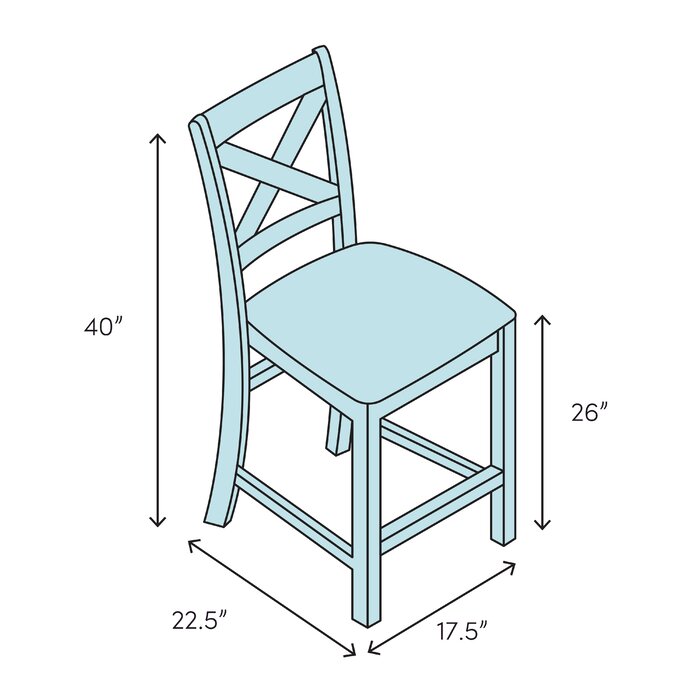 Zyaire 26" Counter Stool **Single Stool** (#K6537)