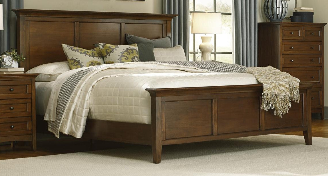 Westlake Headboard and Footboard Set, Cherry Brown - Queen (#K1453)