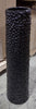 Black Ceramic Decorative Vase with Bubble Texture
