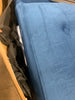 Blue Stevie Twin 69'' Wide Velvet Tufted Back Convertible Sofa, (Set of 3)
