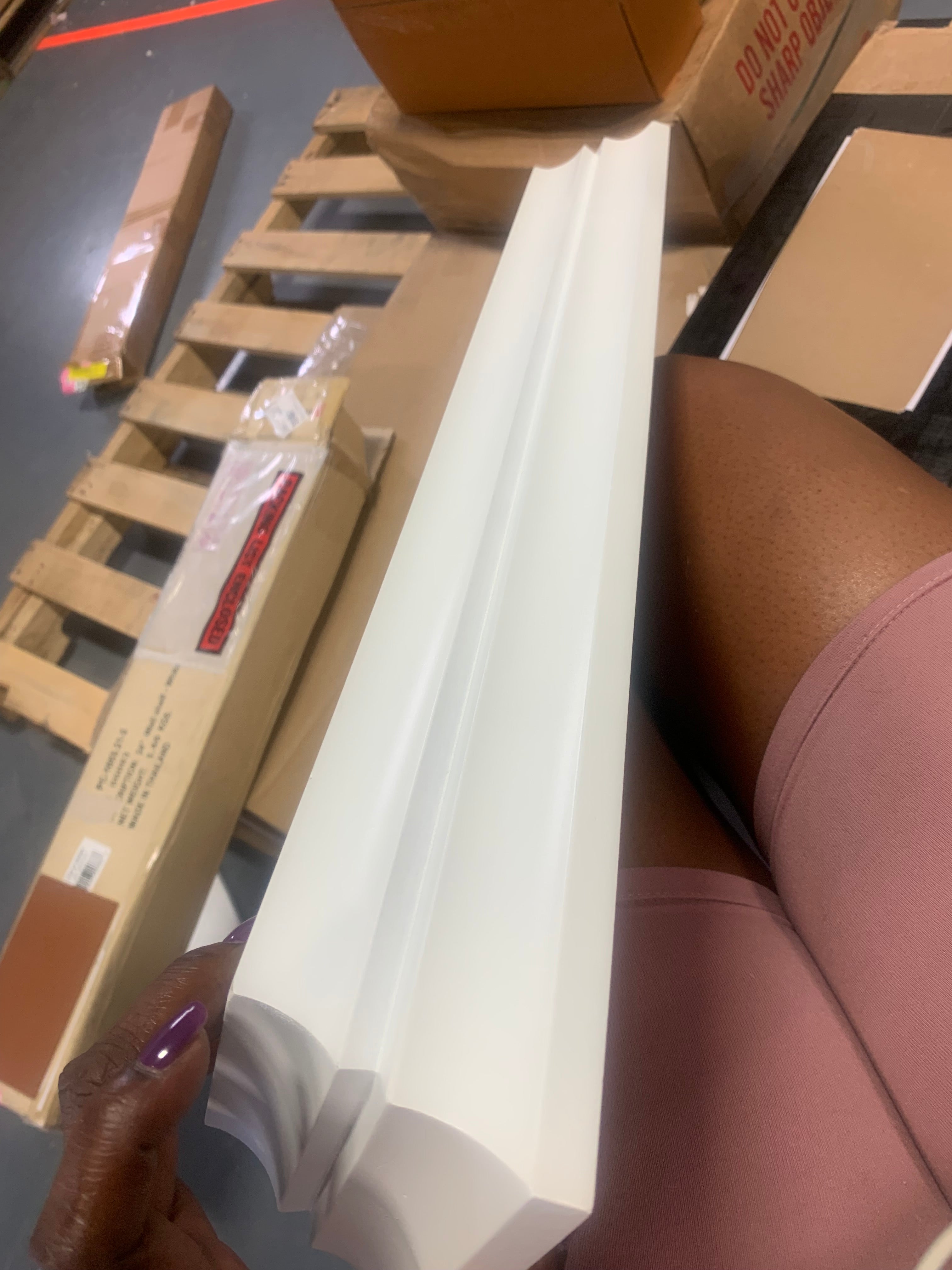 24" Floating Shelf Wall Mounted Hidden Brackets White - Inplace