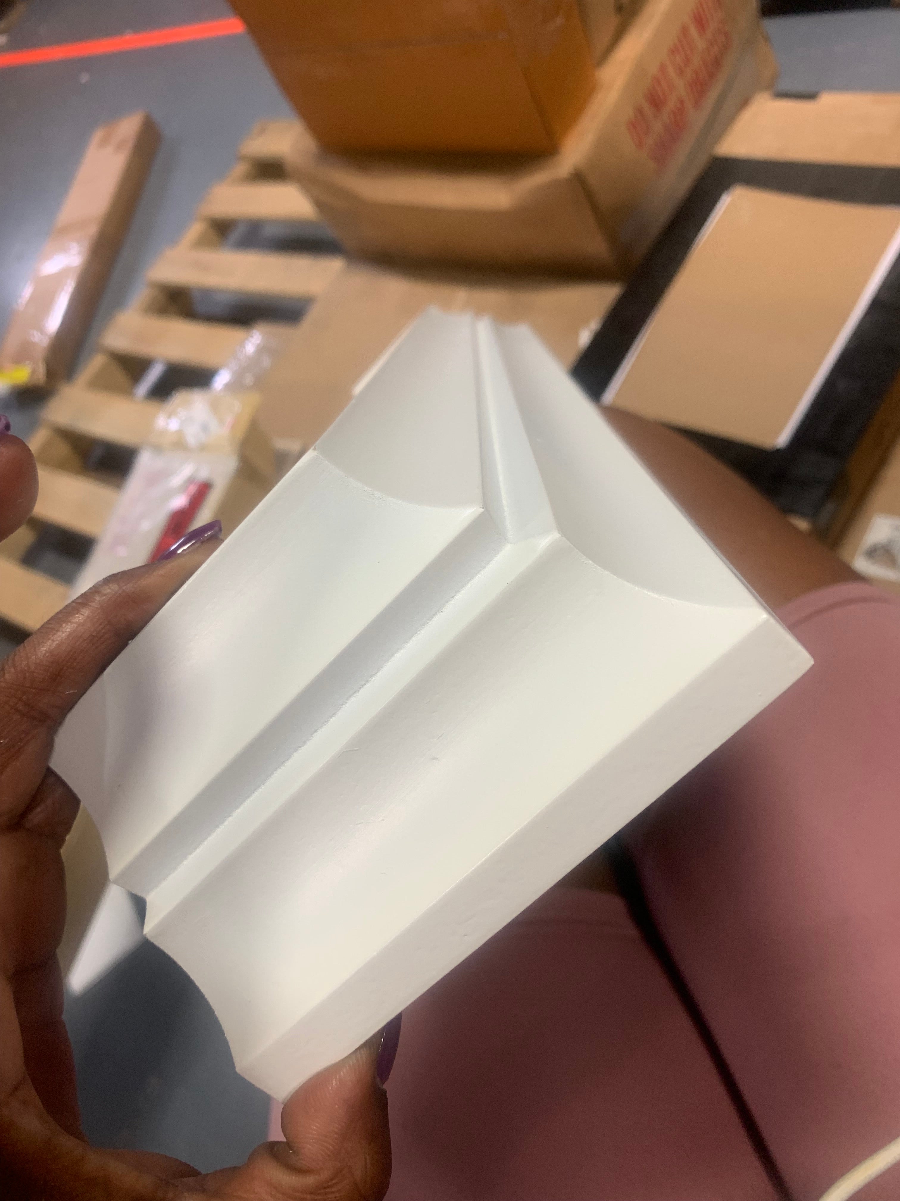 24" Floating Shelf Wall Mounted Hidden Brackets White - Inplace