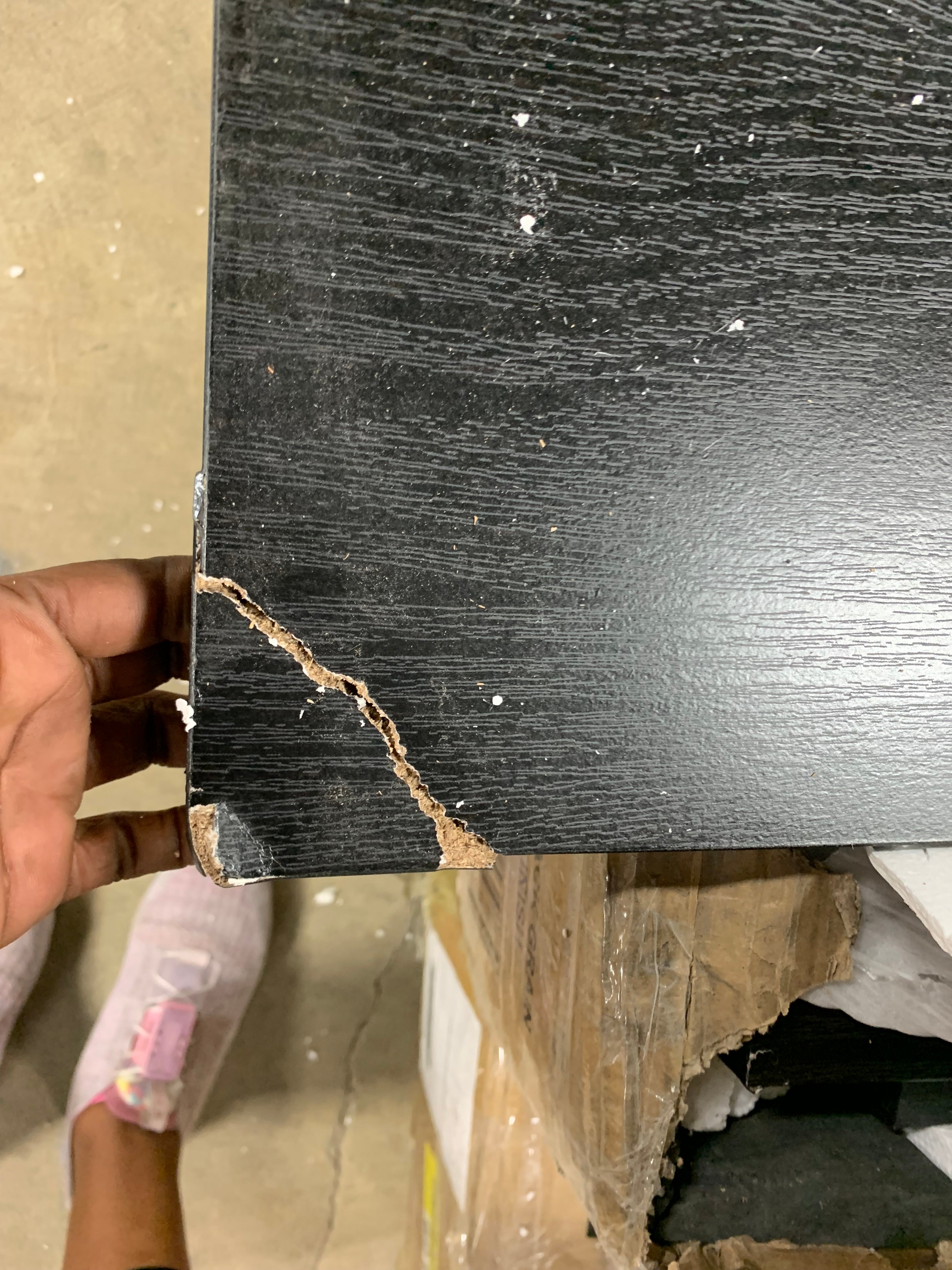 Black Hazelip TV Stand for TVs up to 65" with Fireplace Included