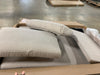 Modern Large Linen Fabric Sectional Sofa, L-Shape Couch with Extra Wide Chaise Lounge (Beige)